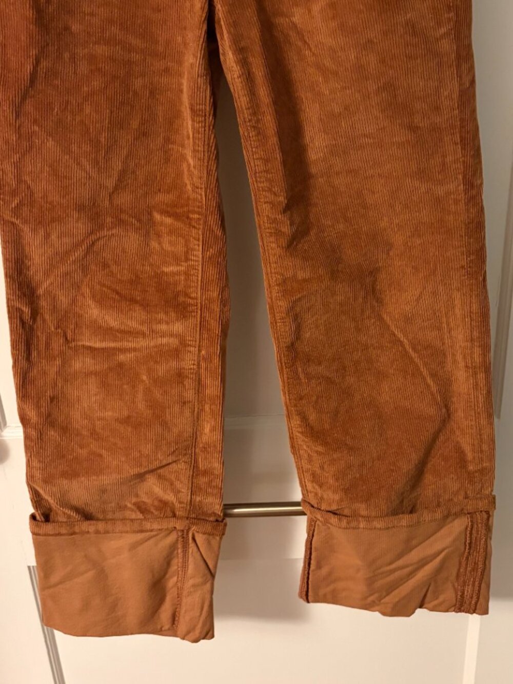 Pilcro The Scotty Cuffed High-Rise Straight Leg Jeans Corduroy Edition size 25 - Picture 6 of 11